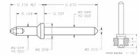 PC Pin Terminal Bullet Nose Rivet Pin
